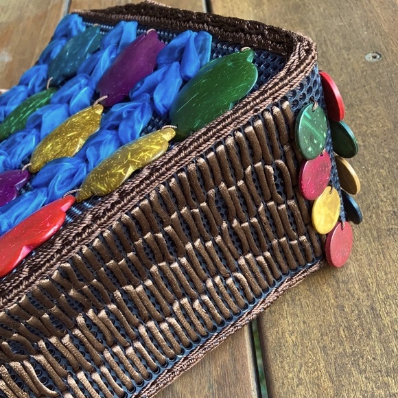 🔅host pick🔅Vintage Handmade Summer Bag with ribbon & beads - Picture 6 of 10